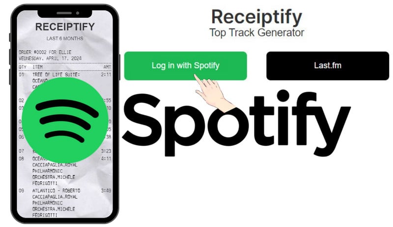 get spotify music receipts of most-played songs