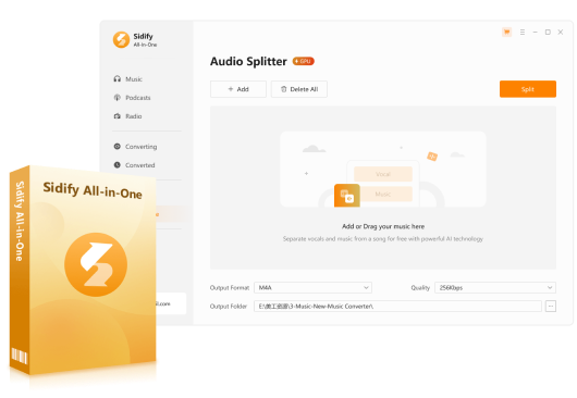 Sidify Free AI Audio Splitter