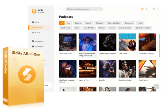 Sidify Free Podcast to MP3 Downloader