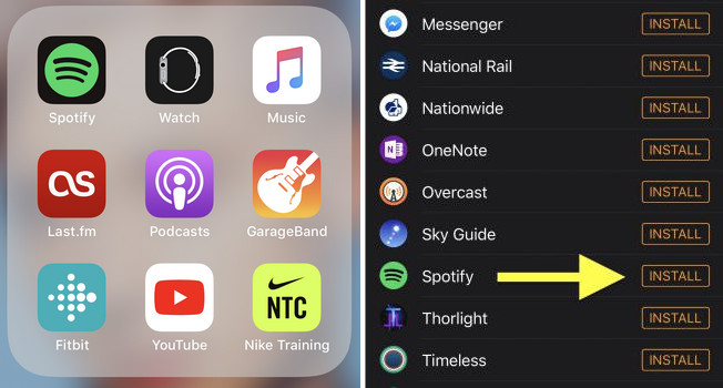 Spotify app watches 5 11
