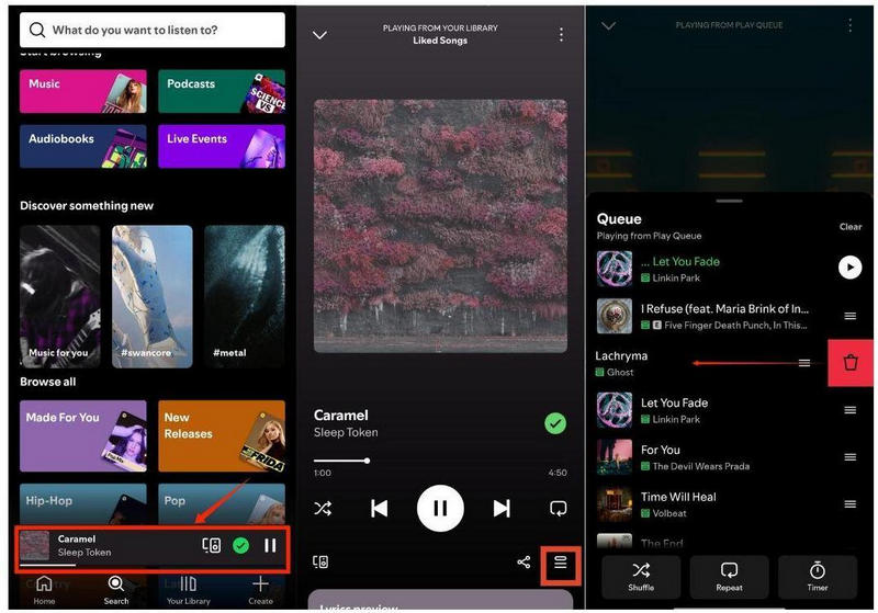 clear spotify single song