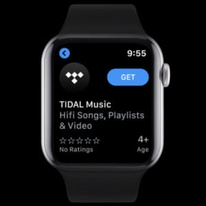 play tidal music online on iphone watch