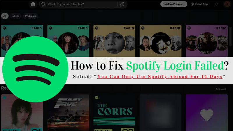 fix spotify login failed abroad