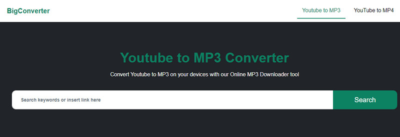 bigconverter youtube to mp3