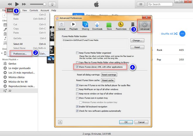 make sure your playlists have veen shared from iTunes
