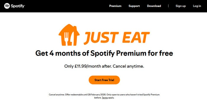 jsut eat 4-month free trial