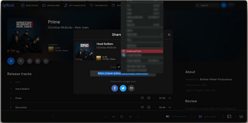 download qobuz flac with browser extension