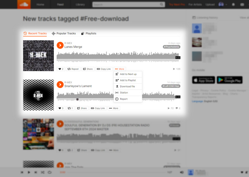 download songs from soundcloud web