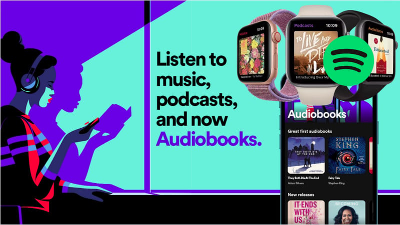 transfer spotify audiobooks to apple watch