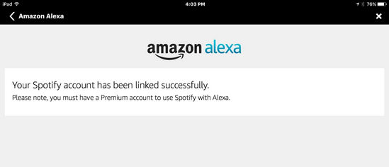 linking spotify to alexa