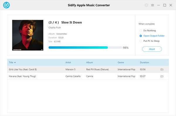 Conversion Apple Music