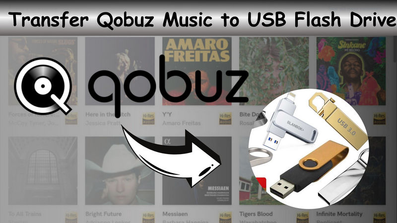 copy qobuze music downloads to usb drives