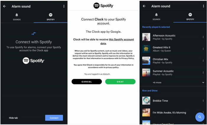 Imposta Spotify Music come suono di allarme per iPhone e Android