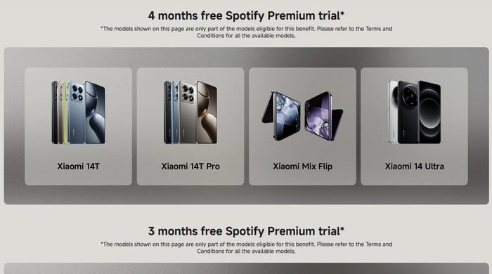 xiaomi 4-month free trial