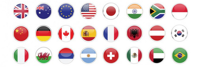 Languages flags icon