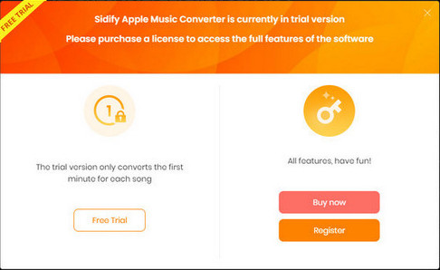 sidify apple music converter trial