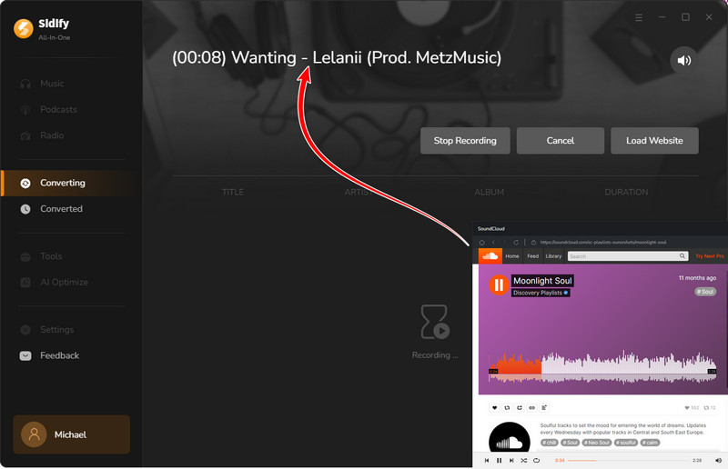 capture soundcloud songs