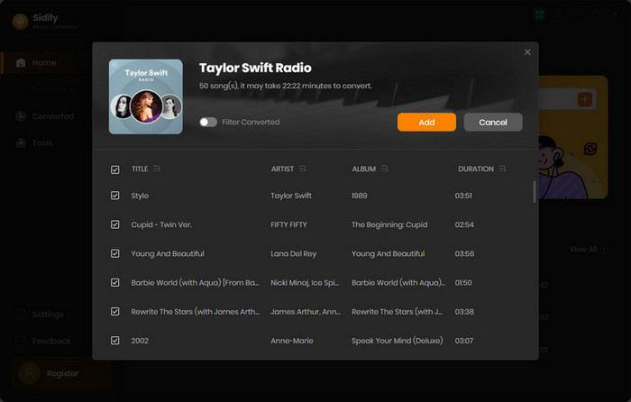 add audiobooks from spotify to mp3 converter