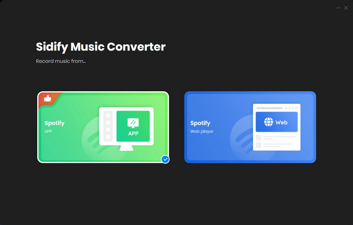 choose spotify music conversion mode