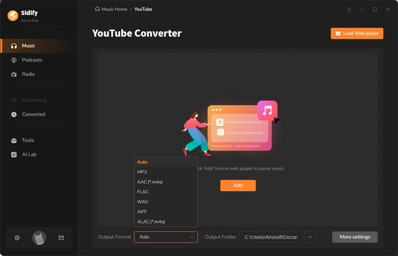 enter youtube to mp3 converter