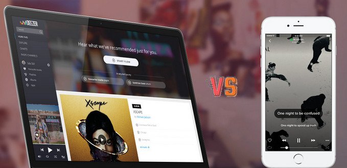 Deezer and Spotify comparison