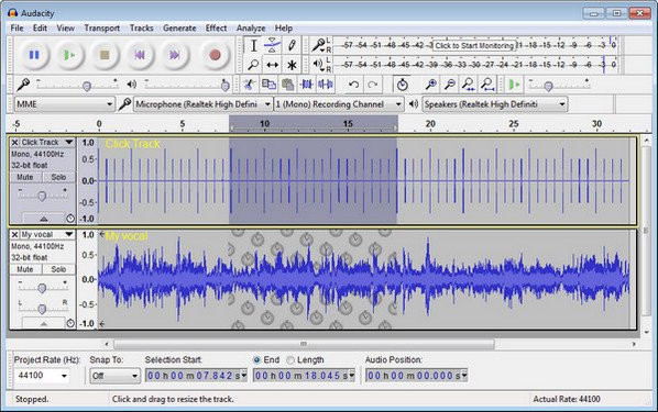 Audacity online audio editor