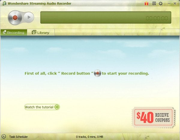 wondershare streaming audio recorder free version review